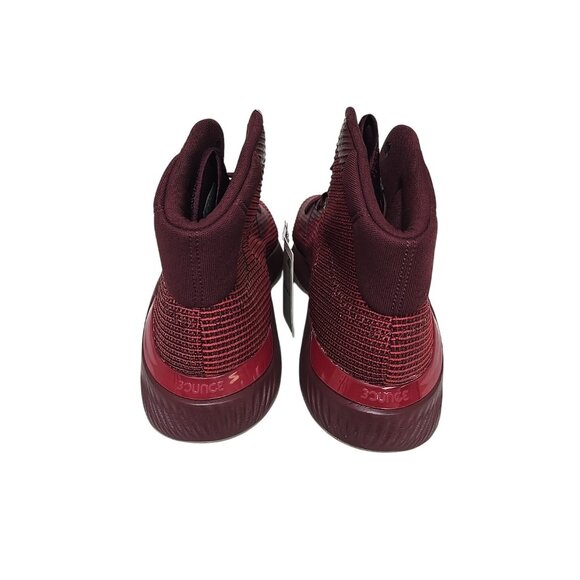 Adidas Men\'s Pro Bounce Mid 19 Kristaps Basketball Shoe Maroon White Size 16M